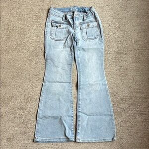 Girls Art Class Light Blue Wide Leg Jeans